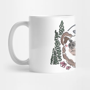 Mama Bear Doodle Natural Mug